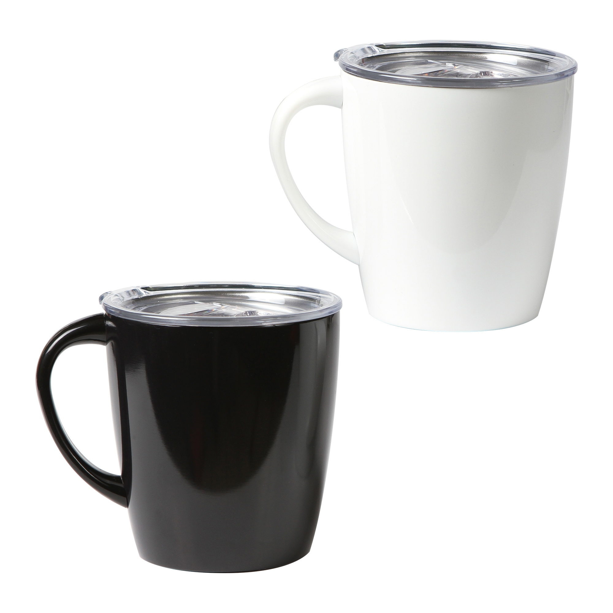 TAZA DE DOBLE PARED CON TAPA DE PLASTICO CAPACIDAD DE 350ML E543